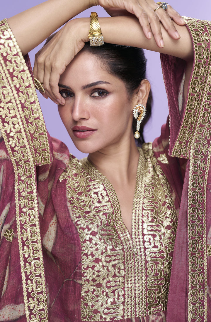 indo western stylish kaftan with palazzo set