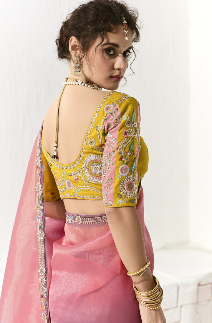 indian marriage party sari