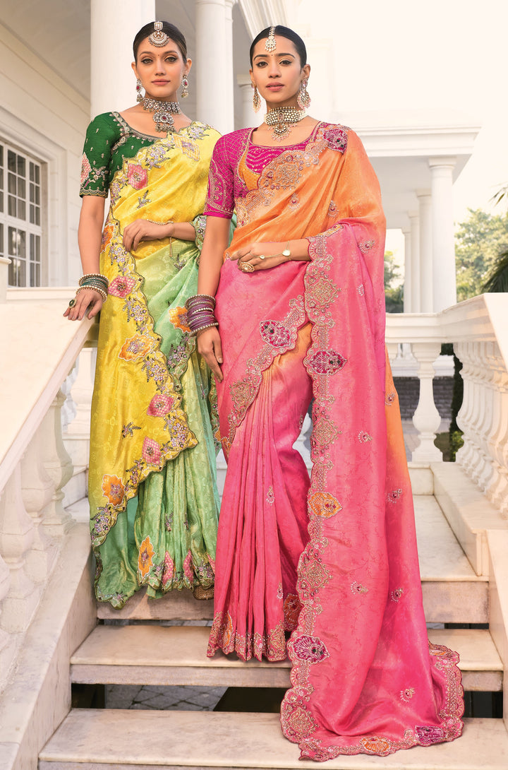 traditional shaadi indian wear sari with choli