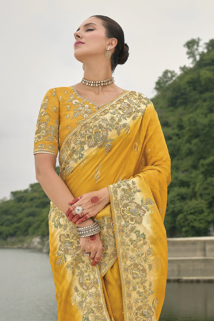 bridal wear indian party sari