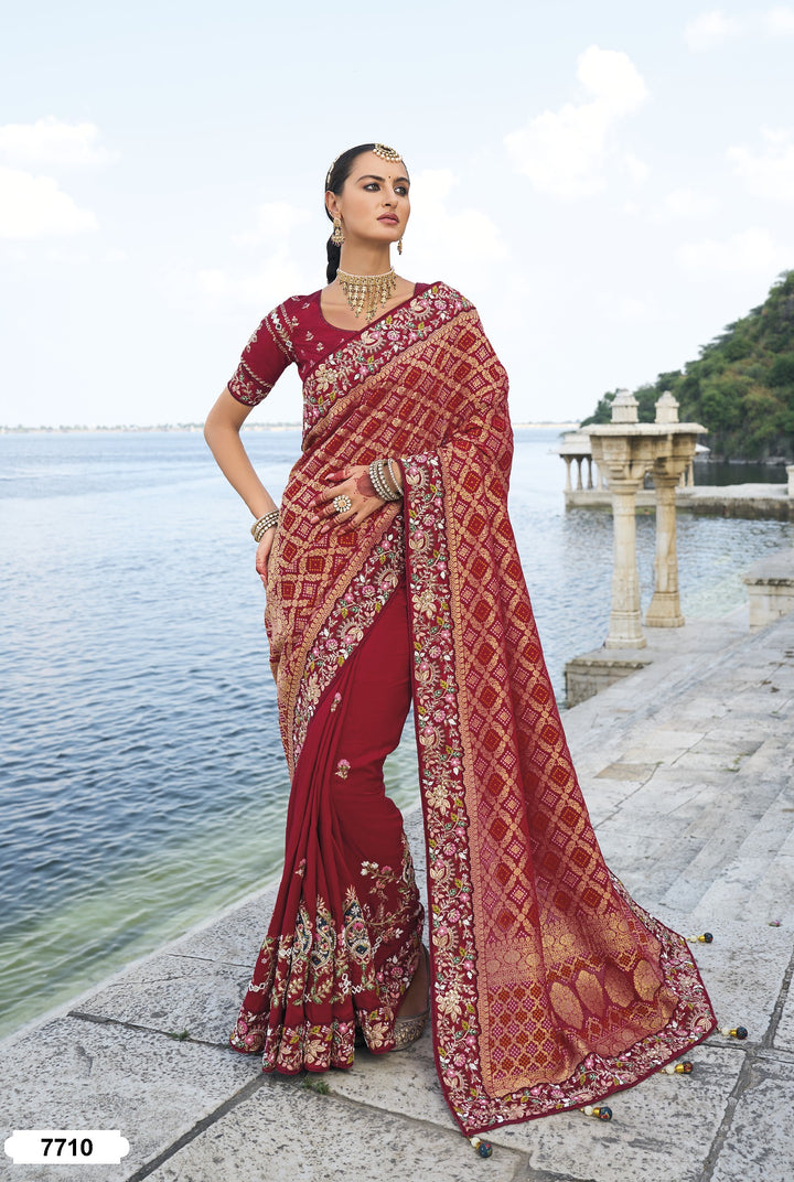 rajasthani shaadi wear heritage saree