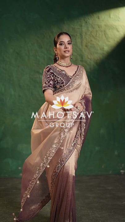 reception partywear saree for women by mahotsav group catalogue mohini