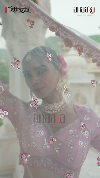 bridal wear ghaghra odhani set video by anaara tathastu