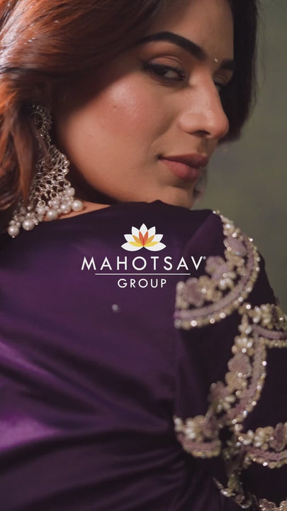 bachelorette evening wear sari video by mahotsav group catalogue rasika
