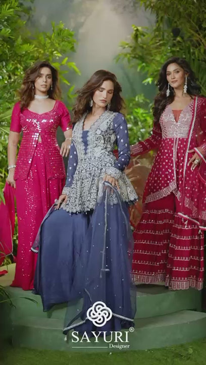 bridal partywear video by sayuri designer catalogue shivani