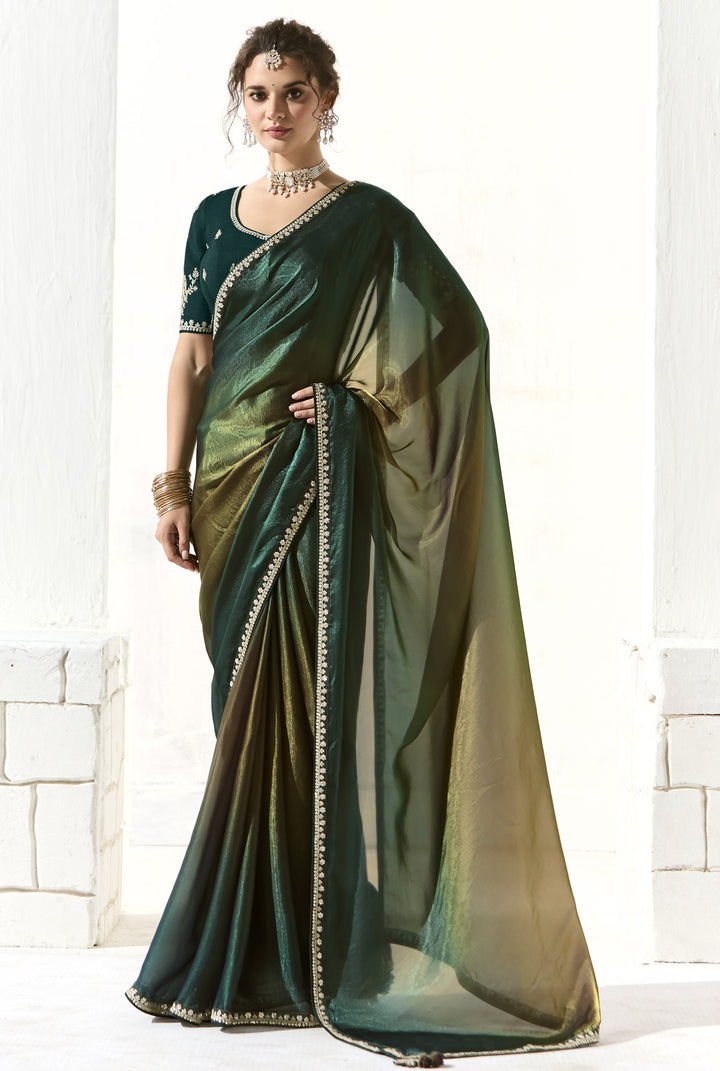 all occasions wear ethnic sari with unstitched choli