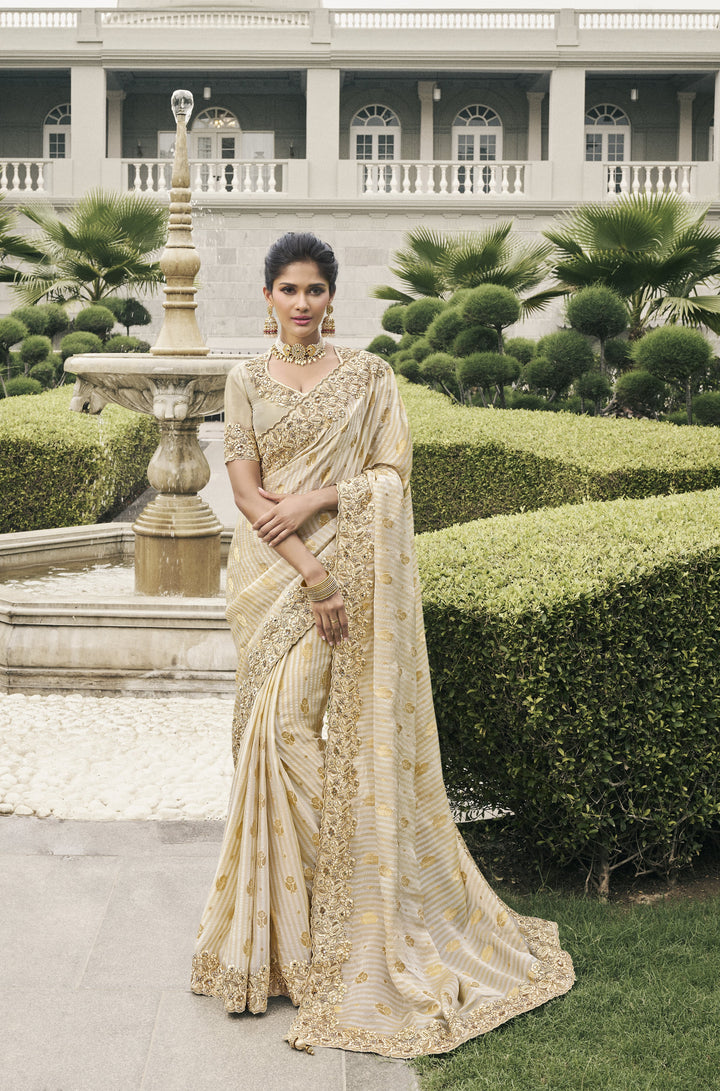 sangeet special ethnic silk sari