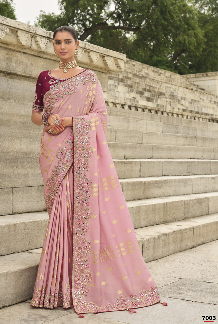 resort shaadi wear silk saree