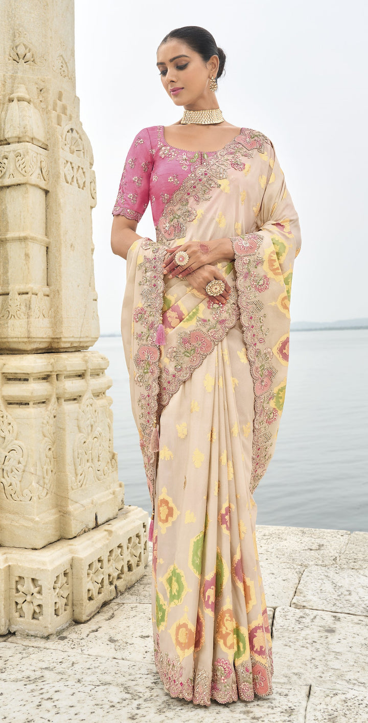 celebrations wear ethnic sari