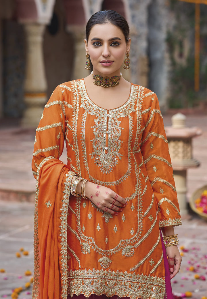 holi festival special indian sharara suit 