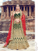 Designer ZIK10003 Bridal Green Velvet Net Lehenga Choli - Fashion Nation