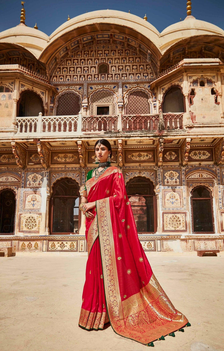 Engagement Wear Traditional Silk Saree - Fashion Nation