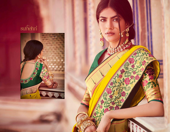 Haldi Special Traditional Festive Saree - Fashion Nation