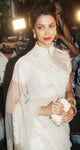Deepika Padukone White Net Saree - Fashion Nation