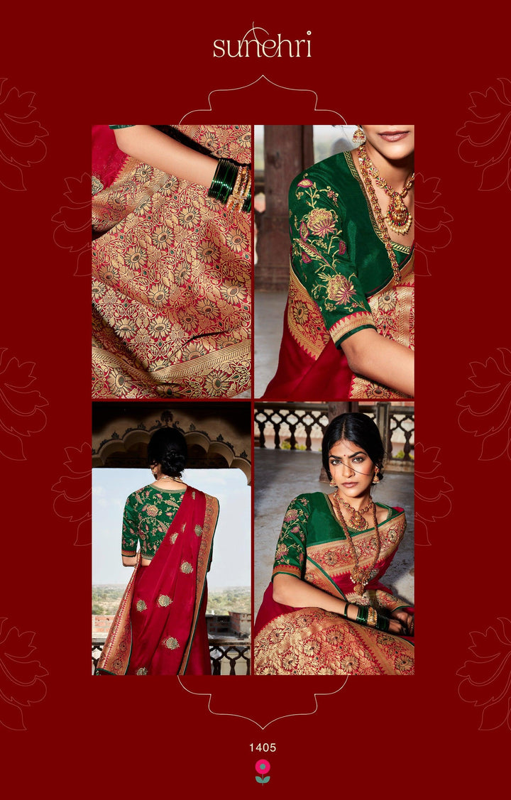 Sagaai Special Traditional Silk Saree - Fashion Nation