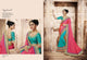 Finest NAK4070 Nakkashi Peach Blue Handloom Silk Saree - Fashion Nation