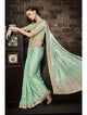 Nakkashi NAK4134 Beautiful Rama Green Muslin Satin Silk Jacquard Saree - Fashion Nation