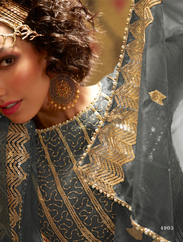 Sangeet Wear Net Designer Gharara Suit - Fashion Nation