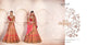 Dressy Nakkashi Bridal NAK5082 Shaded Pink Satin Silk Lehenga Choli - Fashion Nation