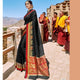 Party Wear LS54464 Pure Black Weaving Cotton Silk Saree - Fashion Nation