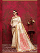 Gorgeous RK68263 Weaving Cream Multicoloured Silk Saree - Fashion Nation