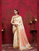 Designer RK68264 Weaving Cream Multicoloured Silk Saree - Fashion Nation