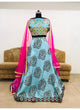 KF3653 Bollywood Inspired Blue Silk Lehenga Choli - Fashion Nation