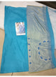 Attractive KFPBT189 Kangana Ranaut Bollywood Inspired Blue Nylon Net Brocade Saree - Fashion Nation