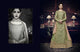 Trendy Indo Western PRM9196 Green Peach Georgette Silk Floor Length Anarkali - Fashion Nation