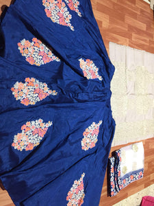 Stylish SF5126 Bollywood Inspired Blue Multicoloured Silk Lehenga Choli - Fashion Nation