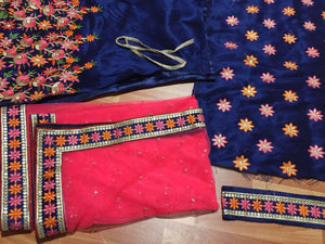 Regal SF5154 Bollywood Inspired Blue Pink Silk Net Lehenga Choli - Fashion Nation