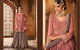 Splendid Indo Western GLA59004 Mauve Grey Georgette Silk Sharara Suit - Fashion Nation