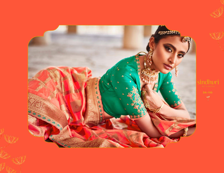 Sangeet Wear Designer Silk Saree - Fashion Nation
