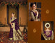 Curated Kajal Aggarwal KIM1109 Bridal Purple Silk Saree - Fashion Nation