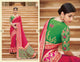 Unique KIM1015 Curated Pink Green Banarasi Silk Weaving Saree - Fashion Nation