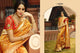 Royal VRI10008 Bridal Mustard Yellow Orange Silk Saree - Fashion Nation